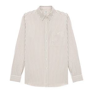 생로랑 스트라이프 코튼 포플린 버튼업 셔츠 823194 Y6E77 9260