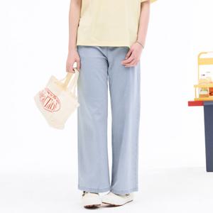 [오션스카이] [썸머팬츠]여아 블루 밴딩 와이드 데님팬츠-EBJG2361C0D