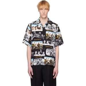 26 SS 와코마리아 남성 블랙 스탠드 바이 미 셔츠 252948M192009