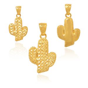 [골드모아] 여자 순금 펜던트 7.5g [블링 선인장]