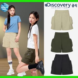 디스커버리 프레시벤트 여성 스트링포켓 카고쇼츠 4부 반바지 DWSP7F053-JDGS