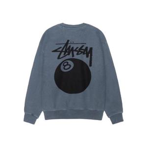 스투시 8볼 크루 피그먼트 다이드 네이비 1915022