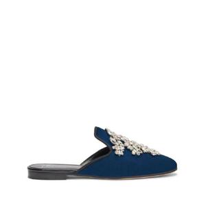 쥬세페자노티 엘사 크리스털 벨벳 뮬 E250024K05