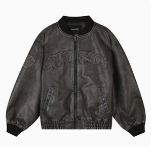 [버커루] 빈티지 인조 레더 항공 점퍼(B243LI390P)