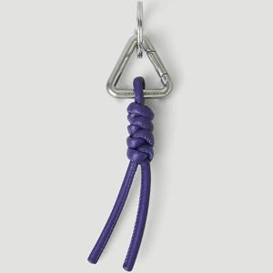 26 SS 보테가 베네타 트라이앵글 홀더 링 노트 스트랩 키링 퍼플 651052 V0050 5101