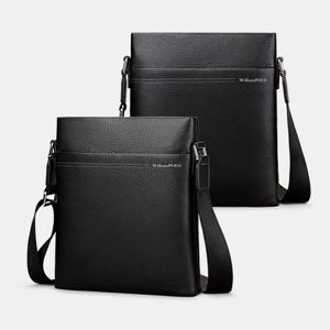 B261CR 윌리엄폴로 남자 천연소가죽 크로스백