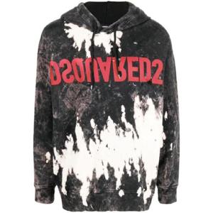 26 SS 디스퀘어드2 리버스 로고 프린트 블리치 후드티 S74GU0654S25539 TP438471745