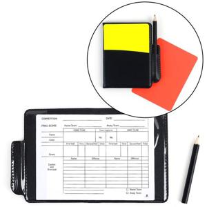 축구 심판 수첩 레드 옐로 카드