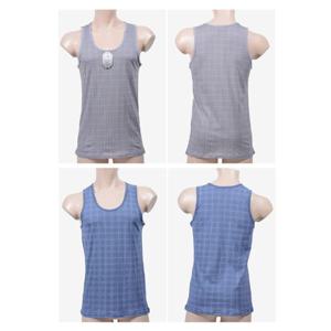 순면 체크 패턴 남성 런닝 3매입 0266vl 남성런닝 남자런닝