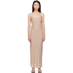 26 SS 베이스레인지 여성 베이지 다이다인 맥시 드레스 251922F055009