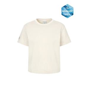 디스커버리반팔티 AQS DWRS9F053-IVD 프레시벤트 여성 워싱 스몰와펜 반팔티셔츠