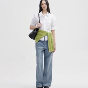 [쥬크]소매볼륨 반팔 블라우스(Z252MSC105)