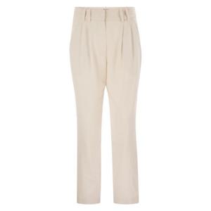 브루넬로 쿠치넬리 스트레이트 팬츠 MP512P9029 CREAM
