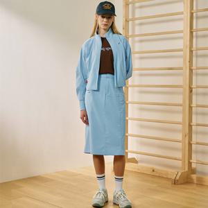 [르꼬끄공식] 여성 레귤러핏 우븐 미디기장 스커트 (QQ322OSK71)