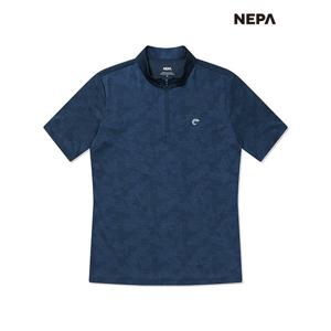 [네파]네파 여성 마운틴 프린트 반팔 집업 티셔츠 7I45405