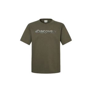 디스커버리반팔티 AQS DXRS8M053-BRS 프레시벤트 워싱 로고 그래픽 반팔티셔츠