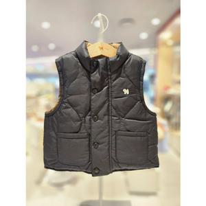블루독베이비[hu]25.FW가을겨울 DG)하이넥퀼팅덕다운베스트 45A19-130-02 패딩조끼 오리털베스트 양면