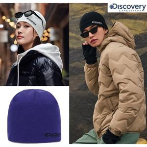 디스커버리 겨울 남성/여성 공용 하이 게이지 비니/모자 DXBN4594N