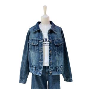 [에이지도르]카라 데님 청자켓 ALFIAUJ199