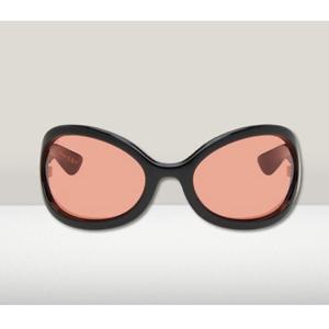 여성 구찌 블랙 오버사이즈 랩 어라운드 선글라스 GG1381S-30014360-001-00015