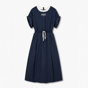 [보브]스트링 밴드 롤업 숏 슬리브 드레스 7124337101