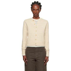 26 SS 아크네 여성 베이지 야크 울 가디건 252129F095010