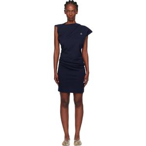 26 SS 비비안웨스트우드 여성 네이비 헤보 미디 드레스 252314F054001