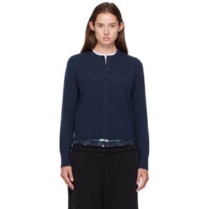 26 SS 아크네 여성 네이비 핏 야크 울 가디건 252129F095011