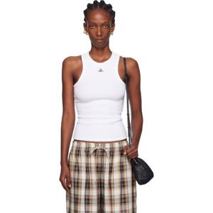 26 SS 비비안웨스트우드 여성 화이트 90s 베스트 탱크탑 252314F111000