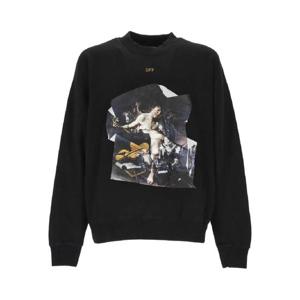 오프화이트 아트워크 프린트 스웨트셔츠 OMBA054F25FLE00A1016