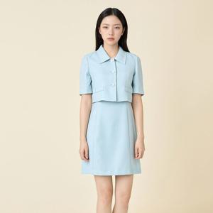 [라인어디션]카라자켓 레이어드 원피스(NWOPPE32)