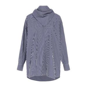 아미 반다나 칼라 스트라이프 코튼 블라우스 UTP801CO0133 4901