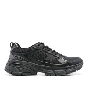 골든구스 라이트스타 가죽 메쉬 로우탑 스니커즈 GMF00724F0064