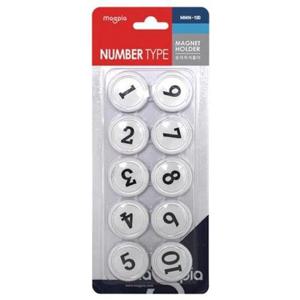 소모품 MMN-100 마그피아숫자자석홀더(1-10) 1판