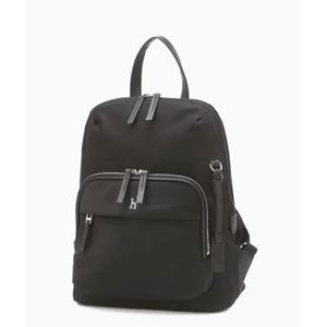 [헤지스ACC] 블랙 단색 나일론 백팩 HJBA5F708BK