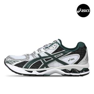 아식스 젤 님버스 10.1 남자 여성 운동화 화이트 색슨 그린 1203A543-103