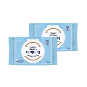 마이비데 물티슈 대용량 캡형 60매 x 2팩 클린케어 화장실용 비데용 물에녹는 비데티슈