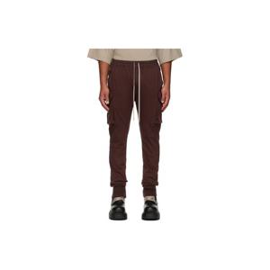 26 SS 릭오웬스 남성 버건디 콘코르디안 마스타돈 컷 카고 팬츠 252126M188015