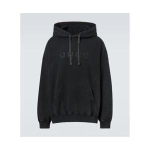 구찌 로고 코튼 저지 후디 P01050960