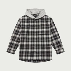 행텐틴즈 코튼 브러쉬 옴브레 체크 후드 셔켓_090(14540-020-801-25)