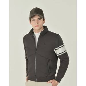 헤지스 골프 25FW 브라운 남성 하이브리드 구스다운 점퍼 HUJU5D752W3