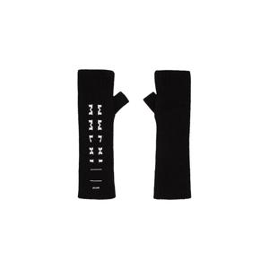 26 SS 율리우스 남성 블랙 실크   코튼 프린트 반장갑 252420M135000