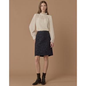 질스튜어트 뉴욕 여성 25FW 시즌오프 네이비 글리터장식 울혼방 트위드스커트 JSSK5D450N2