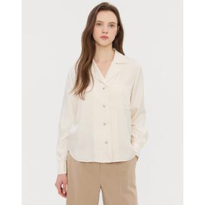 질스튜어트 뉴욕 여성 25FW 시즌오프 아이보리 단색 긴팔블라우스 JSBL5D250IV