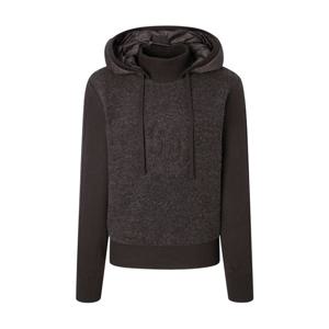 헤지스 골프 여성 25FW 브라운 여성 패딩 하이브리드 후드 티셔츠 HWTS5D751W3