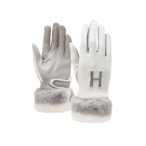 헤지스 골프 여성 25FW 그레이 여성 손목 퍼장식 겨울 골프 장갑 HWGV5F701G1