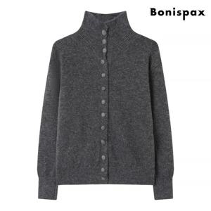 [보니스팍스]하이넥 버튼업 긴팔 니트 가디건 (XP4CK016L0)