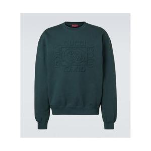 구찌 Interlocking G 코튼 저지 스웨트셔츠 P01124242