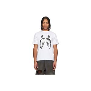 26 SS BAPE 남성 화이트 시티 카모 샤크 티셔츠 252546M213148