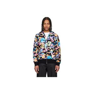 26 SS BAPE 남성 멀티컬러 아트 카모 샤크 집업 후드티 252546M202058